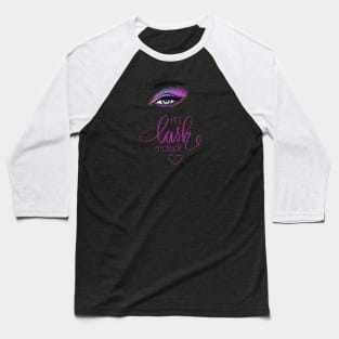 eyelashes t shirt Baseball T-Shirt